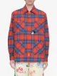 Gucci x Disney checked zip-up shirt