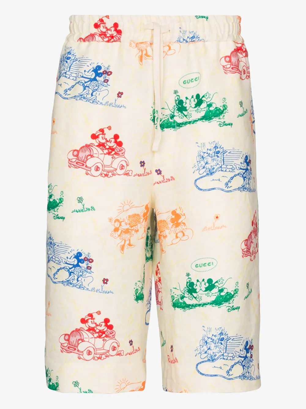 GUCCI GUCCI X DISNEY MICKEY MINNIE MOUSE BERMUDA SHORTS,604046ZADJZ14940133
