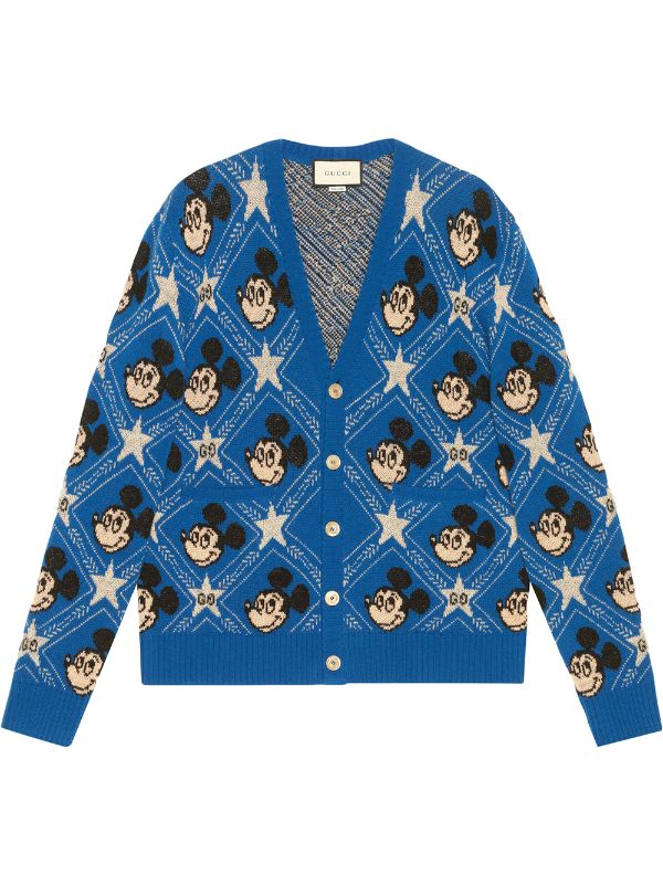 blue mickey gucci sweater