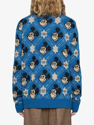 x Disney Mickey jacquard cardigan展示图