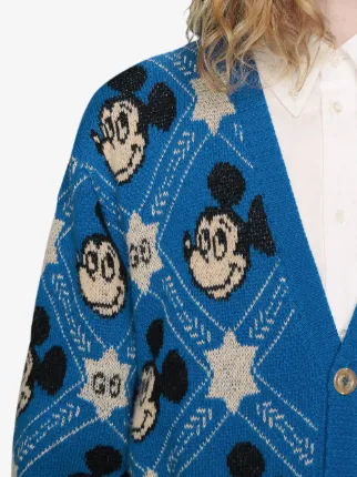 x Disney Mickey jacquard cardigan展示图