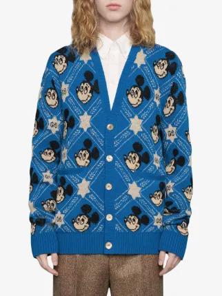 x Disney Mickey jacquard cardigan展示图