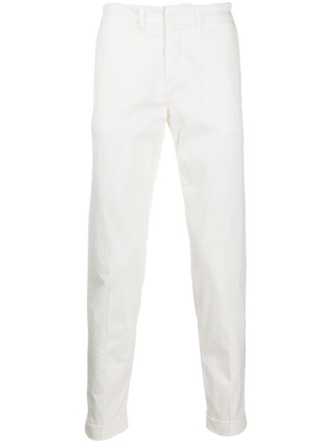 Shop Fay Slim-fit Chinos In White