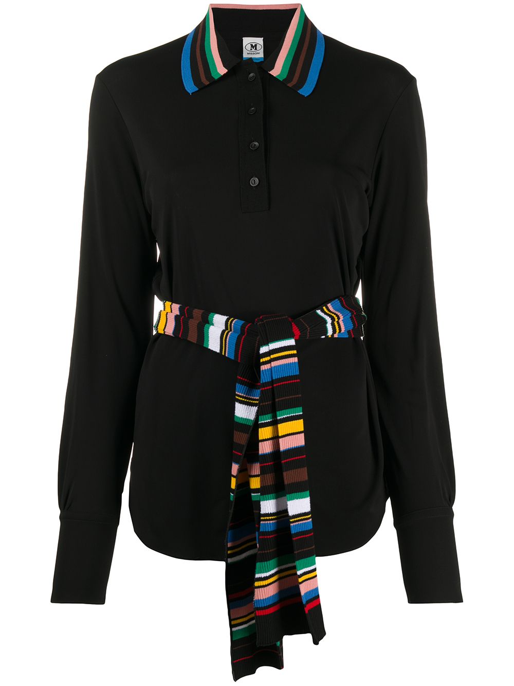 Missoni Striped Details Blouse In Black