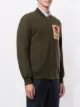 Kent & Curwen broadcloth rose patch bomber jacket
