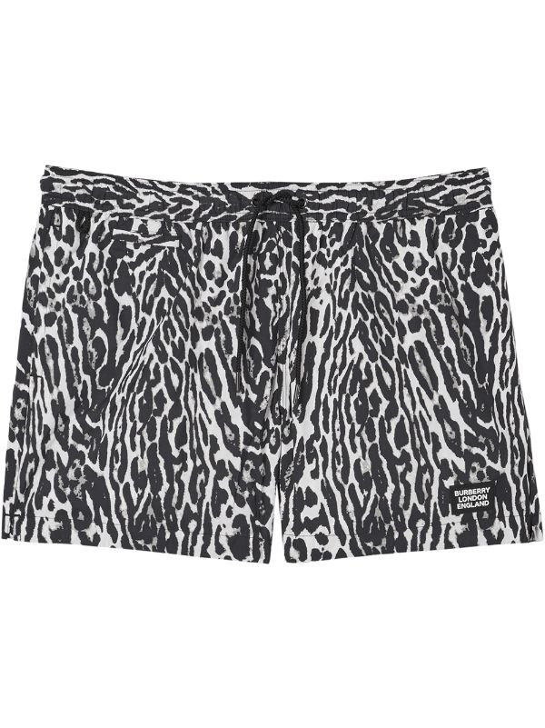 leopard print swim skirt