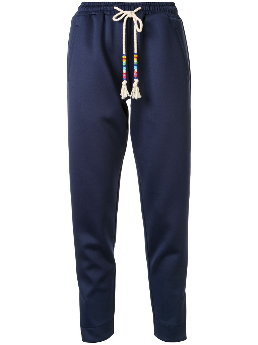 Shop Mira Mikati Split Hem Joggers In Blue