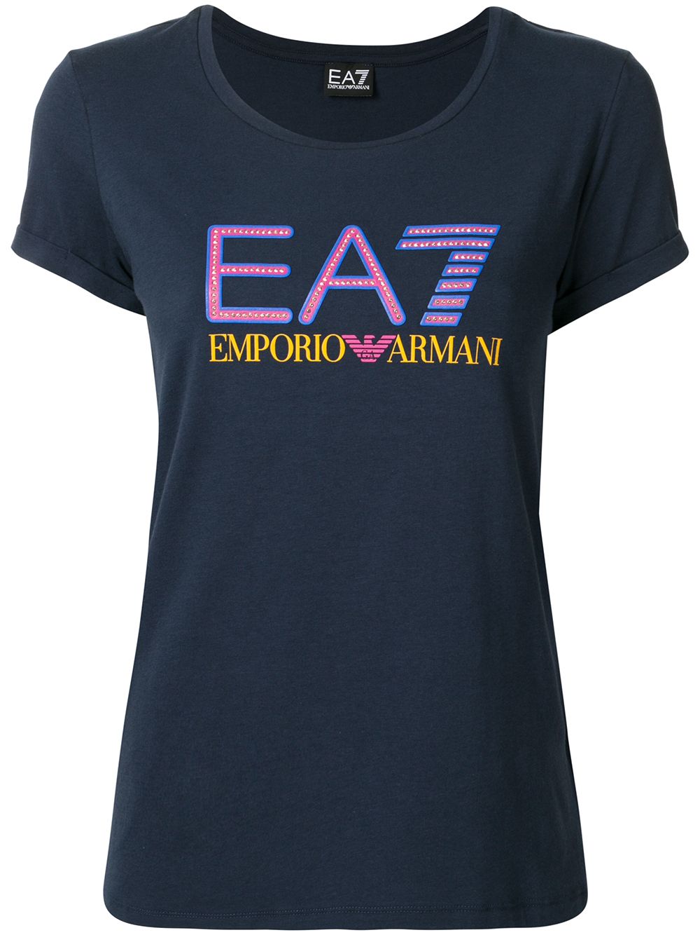 Ea7 'train' T-shirt In Blue