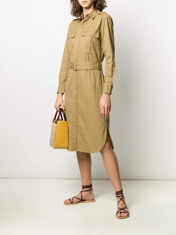 ralph lauren stretch denim shirtdress
