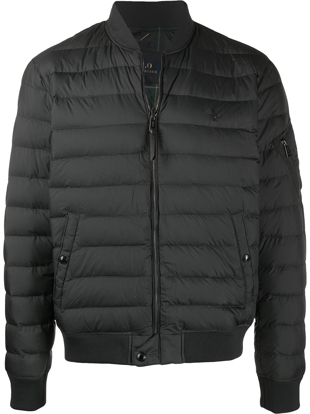 Polo Ralph Lauren Padded Bomber Jacket In Blue