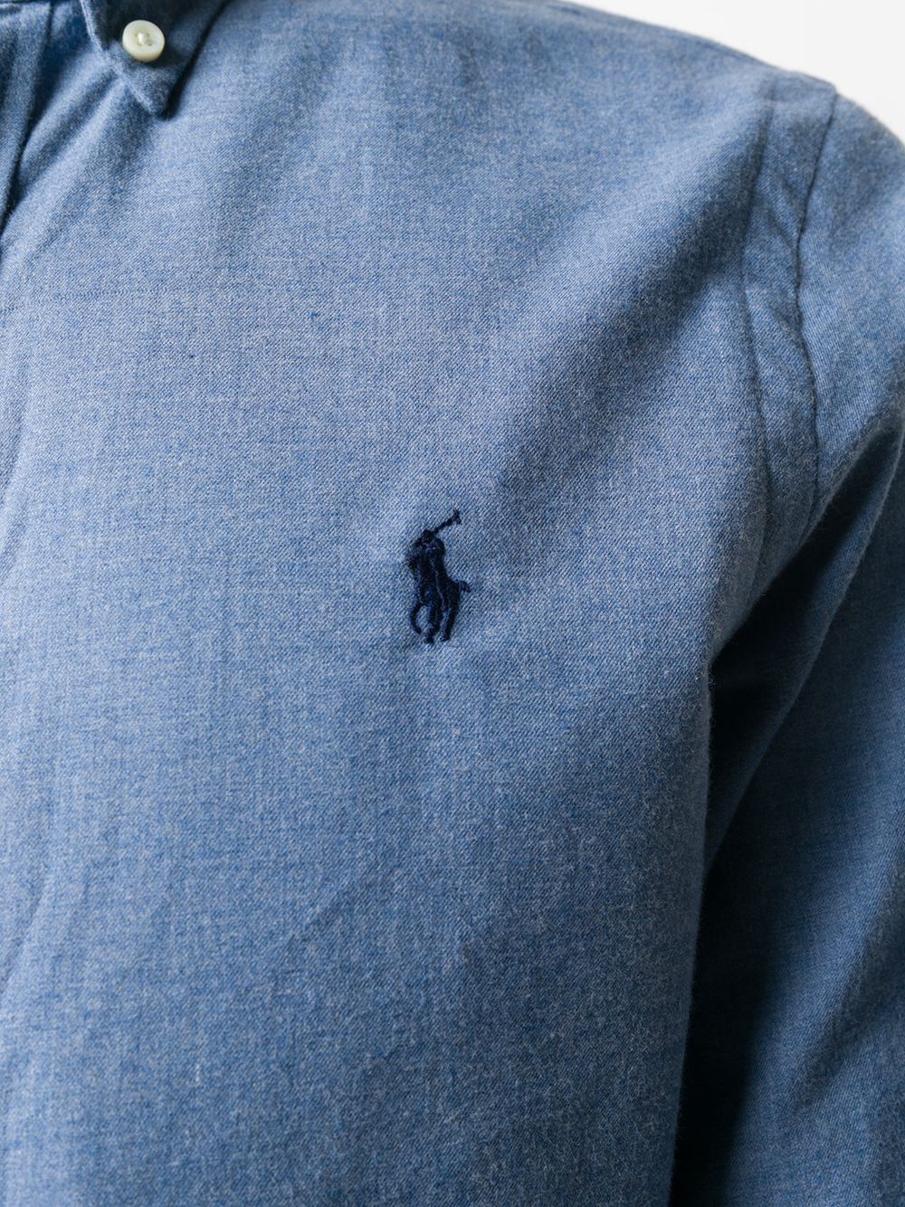 фото Polo ralph lauren рубашка из ткани шамбре