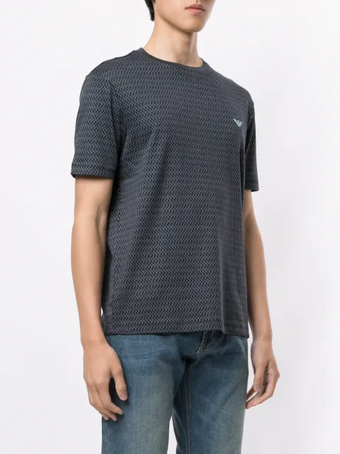 Emporio Armani Geometric Print T-shirt - Farfetch
