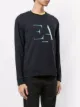 Emporio Armani long sleeve logo print sweater