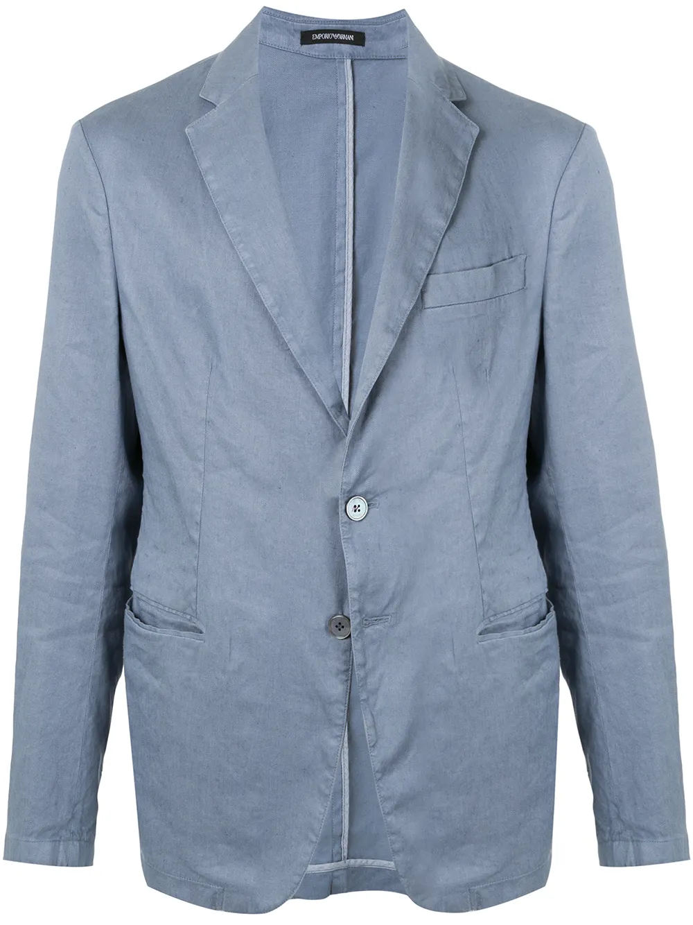 

Emporio Armani single breasted blazer - Blue