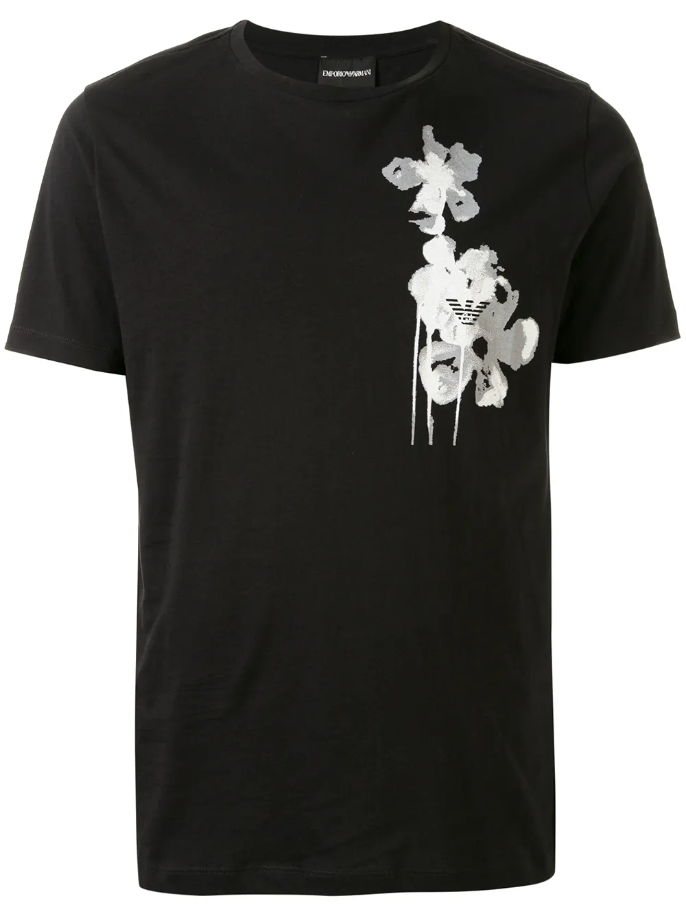 

Emporio Armani playera con logo estampado - Negro