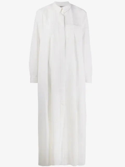 Maison Rabih Kayrouz vestido camisero con bolsillos en el pecho