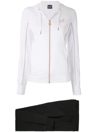 white ea7 hoodie