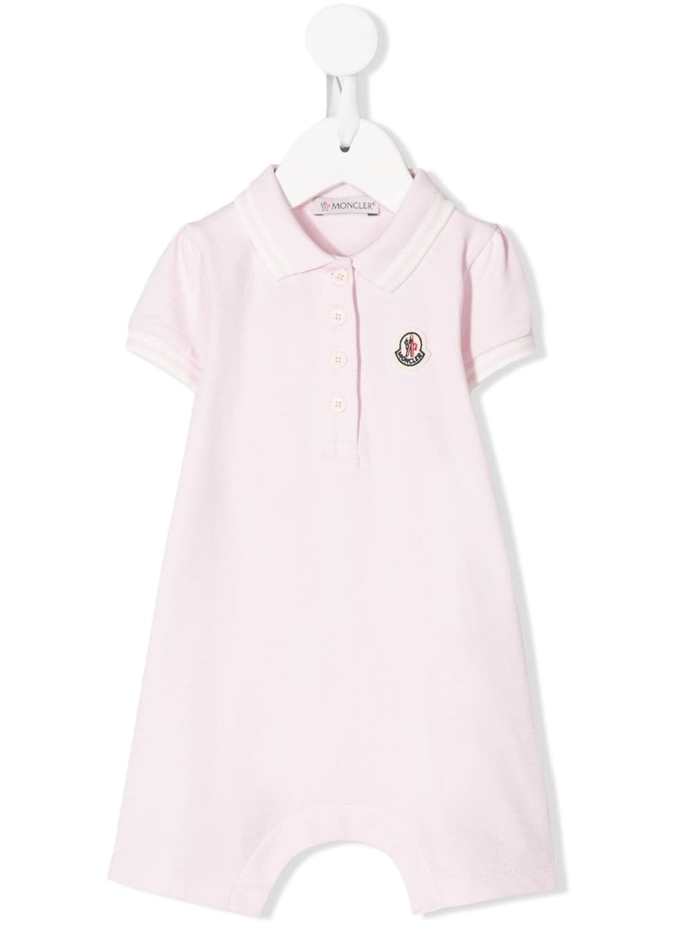 Shop Moncler Logo-patch Shorties In Pink