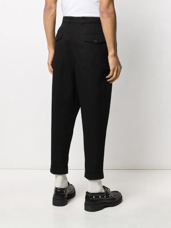 AMI Paris carrot-fit Cropped Trousers 
