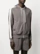 AMI Ami embroidery zipped hoodie