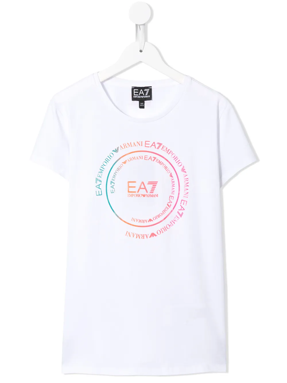 

Emporio Armani Kids logo print short-sleeve T-shirt - White