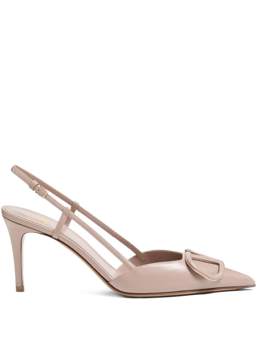 Valentino Garavani 85mm VLogo Signature slingback pumps | Pink | Image 1