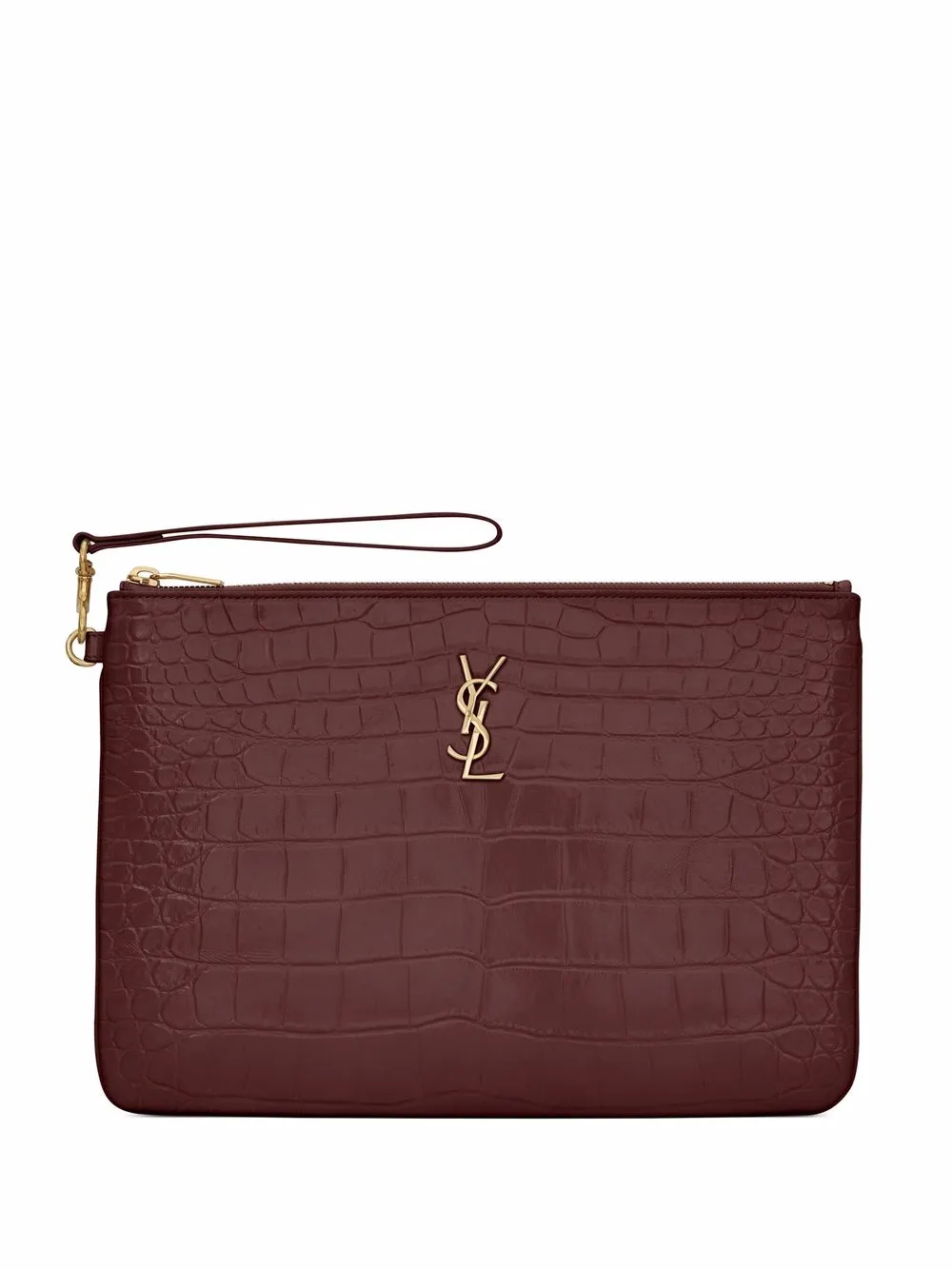 pochette à plaque logo