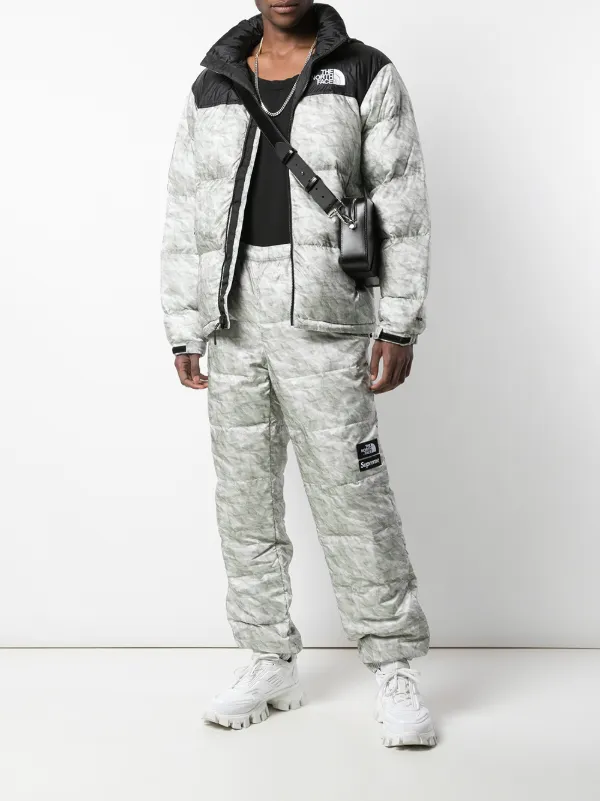 M】supreme north face paper nuptse-