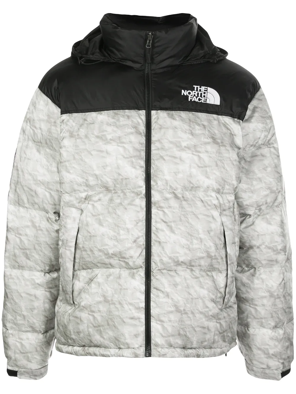 Supreme x The North Face Nuptse paper-print Jacket - Farfetch