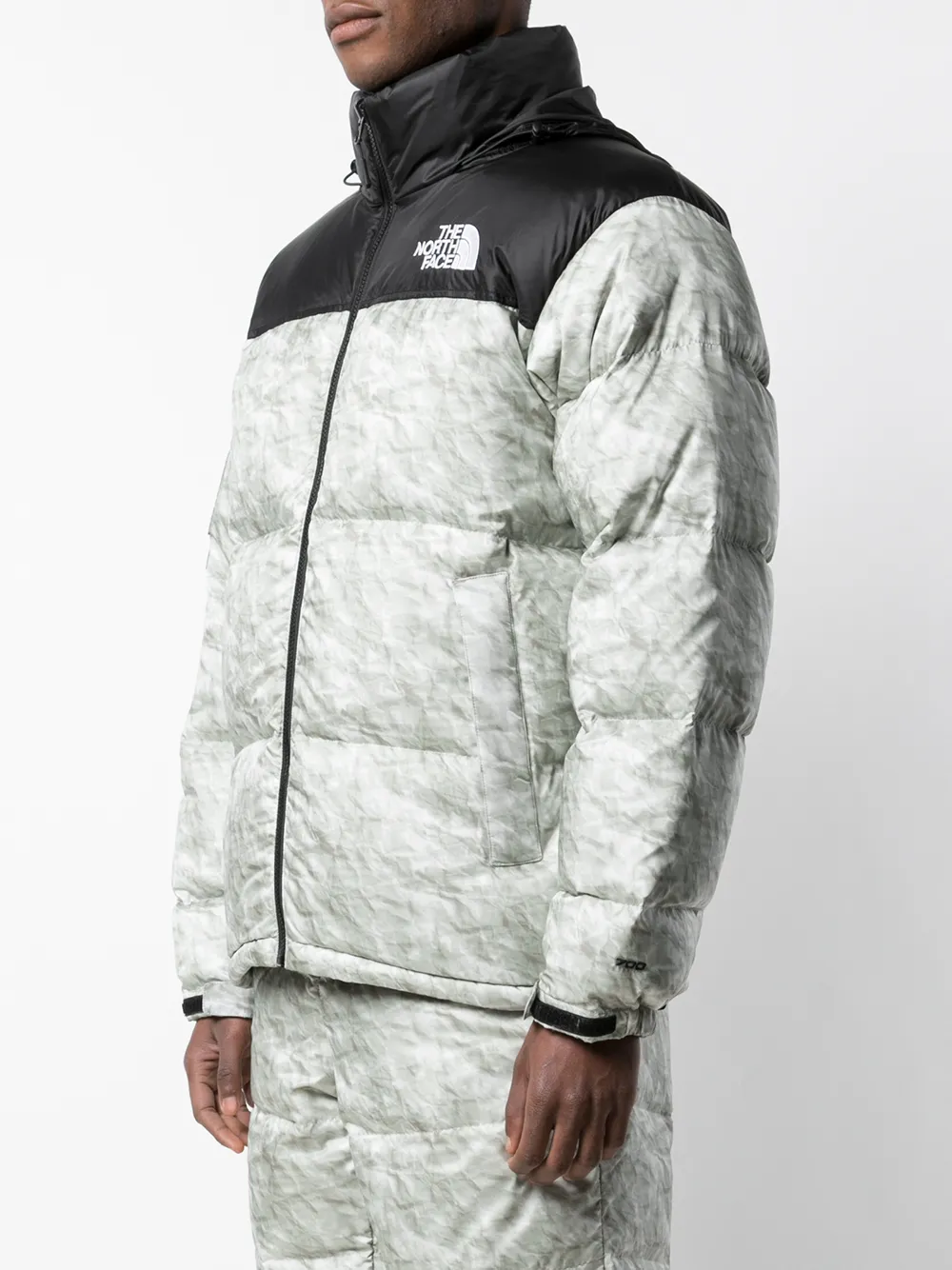 x The North Face Nuptse paper-print jacket