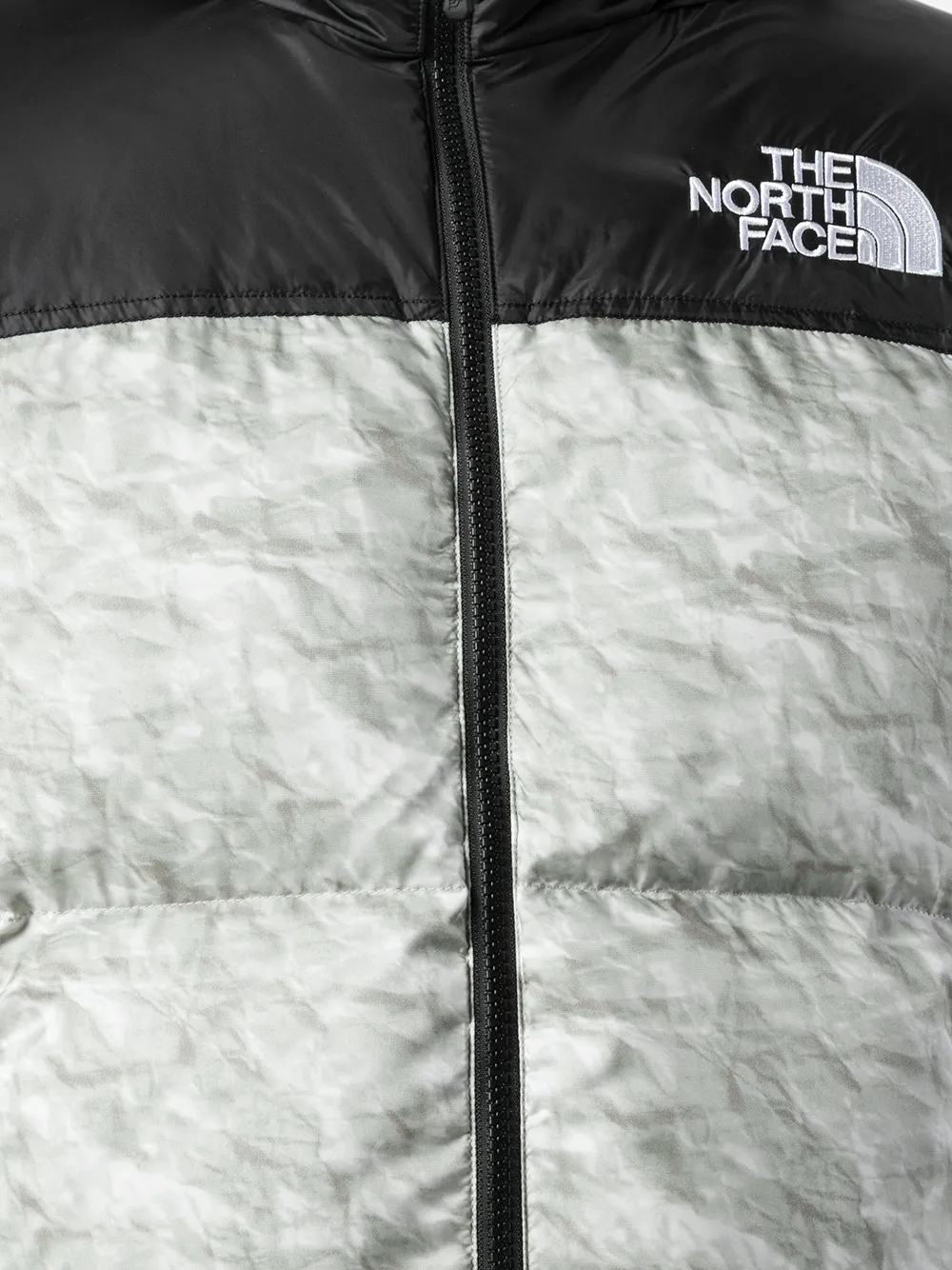 Paper print hot sale nuptse jacket