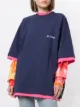 We11done colour blocked reversible T-shirt