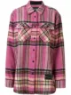 Image 1 of We11done oversized checked shirt jacket