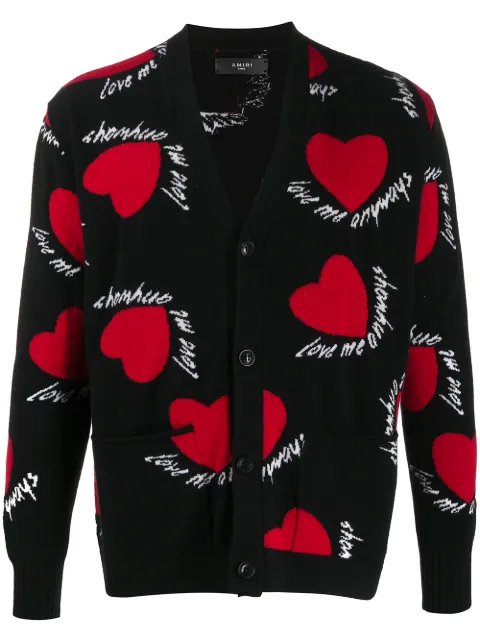AMIRI cárdigan en intarsia Hearts