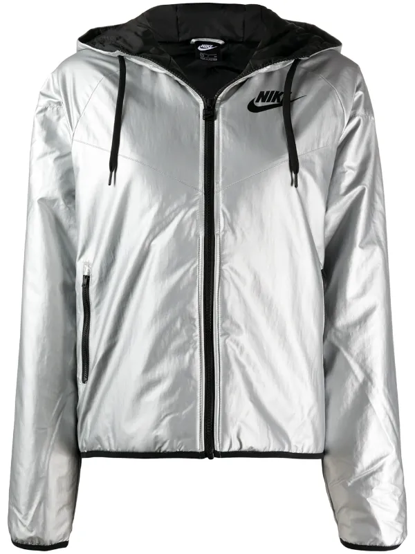 nike windrunner silver