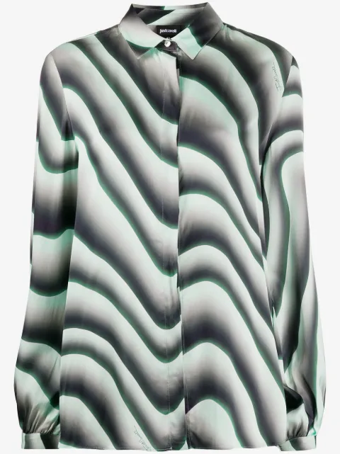 Just Cavalli illusional print shirt