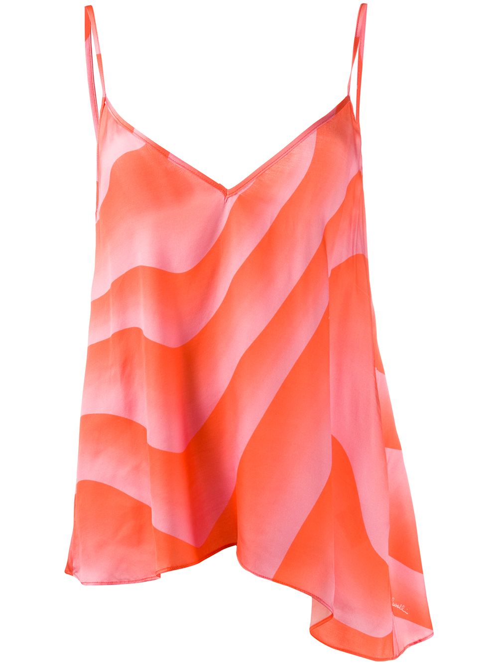 JUST CAVALLI ABSTRACT-PRINT SLIP TOP