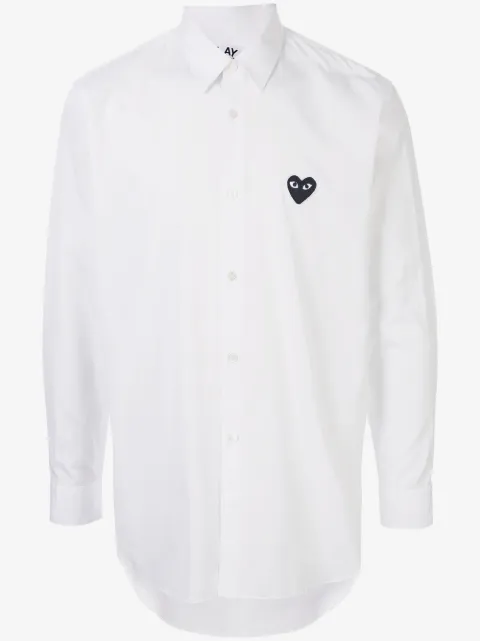Comme Des Garçons Play camisa con logo bordado 