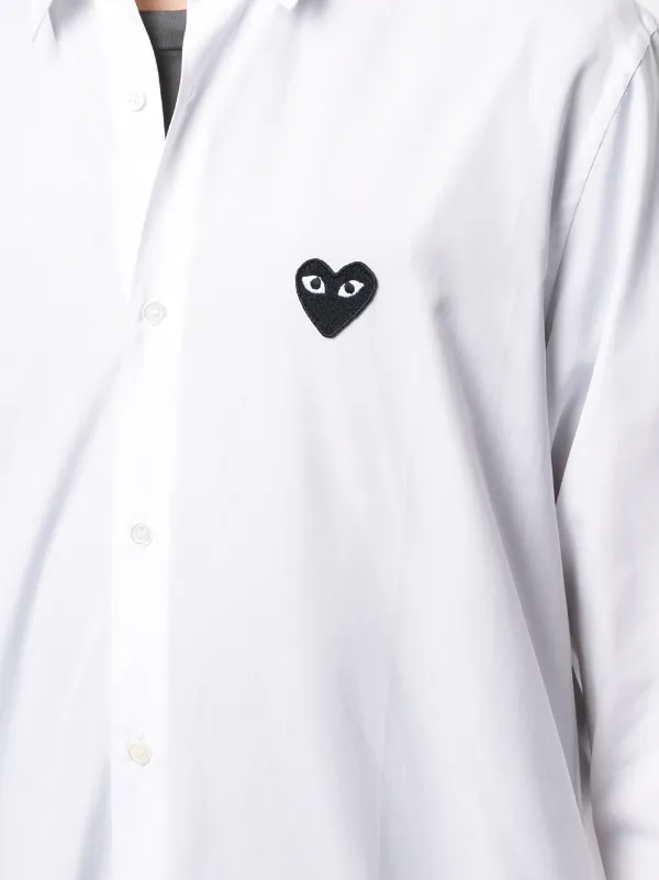 Comme Des Garçons Play ロゴエンブロイダリー シャツ - Farfetch