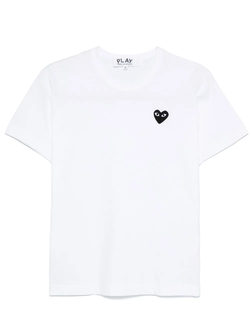 PLAY COMME des GARÇONS M Tシャツ Comme Des Garçons Play T-Shirt Mit Logo-Patch | Weiß | FARFETCH DE