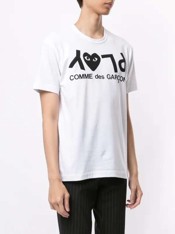 Comme Des Garçons Play Logo Print T-shirt - Farfetch