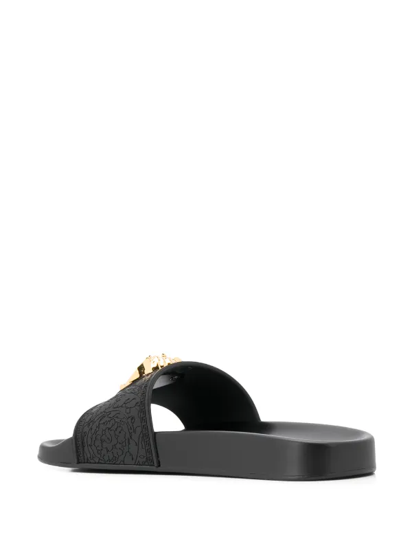 versace medusa head beach slides