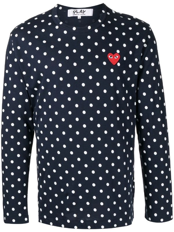 polka dot long sleeve t shirt