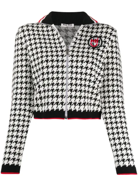 miu miu houndstooth jacket