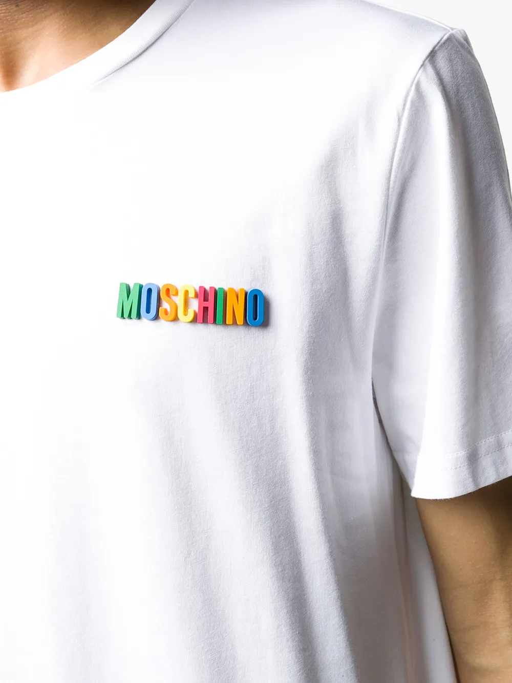 moschino plaque t shirt
