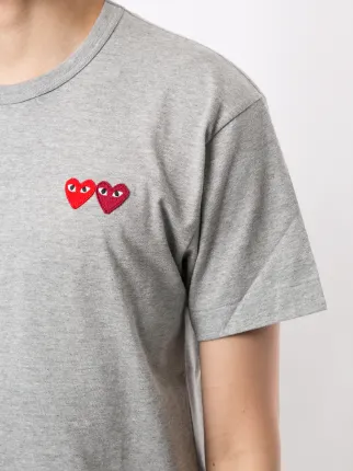 cdg heart t shirt