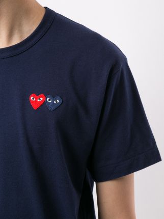 双爱心缝饰T恤展示图