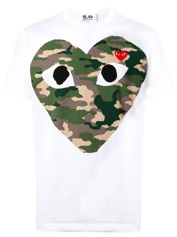 PLAY COMME des GARCONS 迷彩 Tシャツ ハート CDG-eastgate.mk