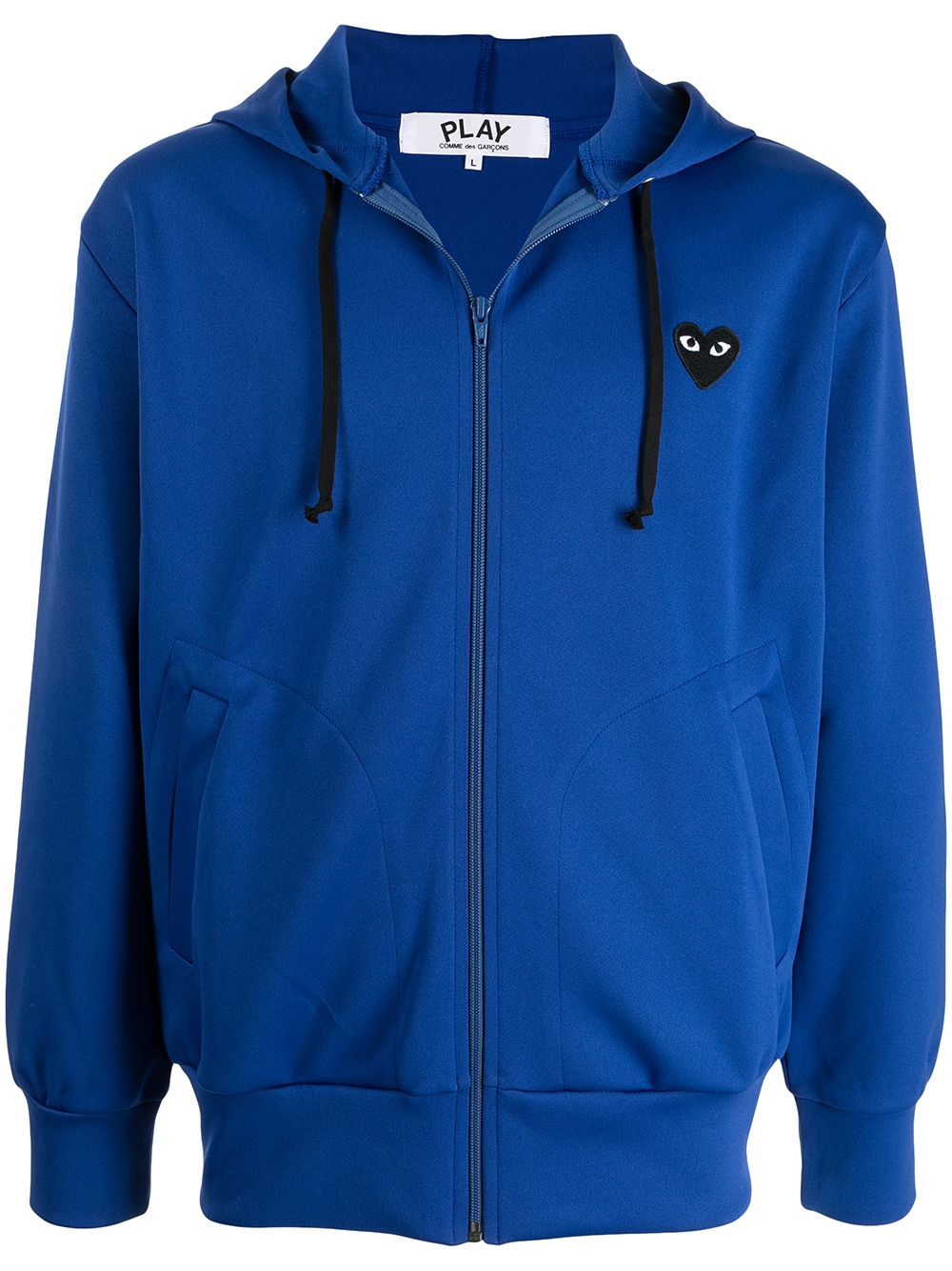 

Comme Des Garçons Play hoodie con parche del logo - Azul