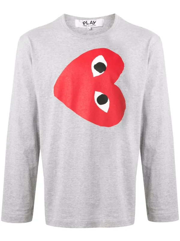 Comme Des Garçons Play ハートプリント Tシャツ - Farfetch